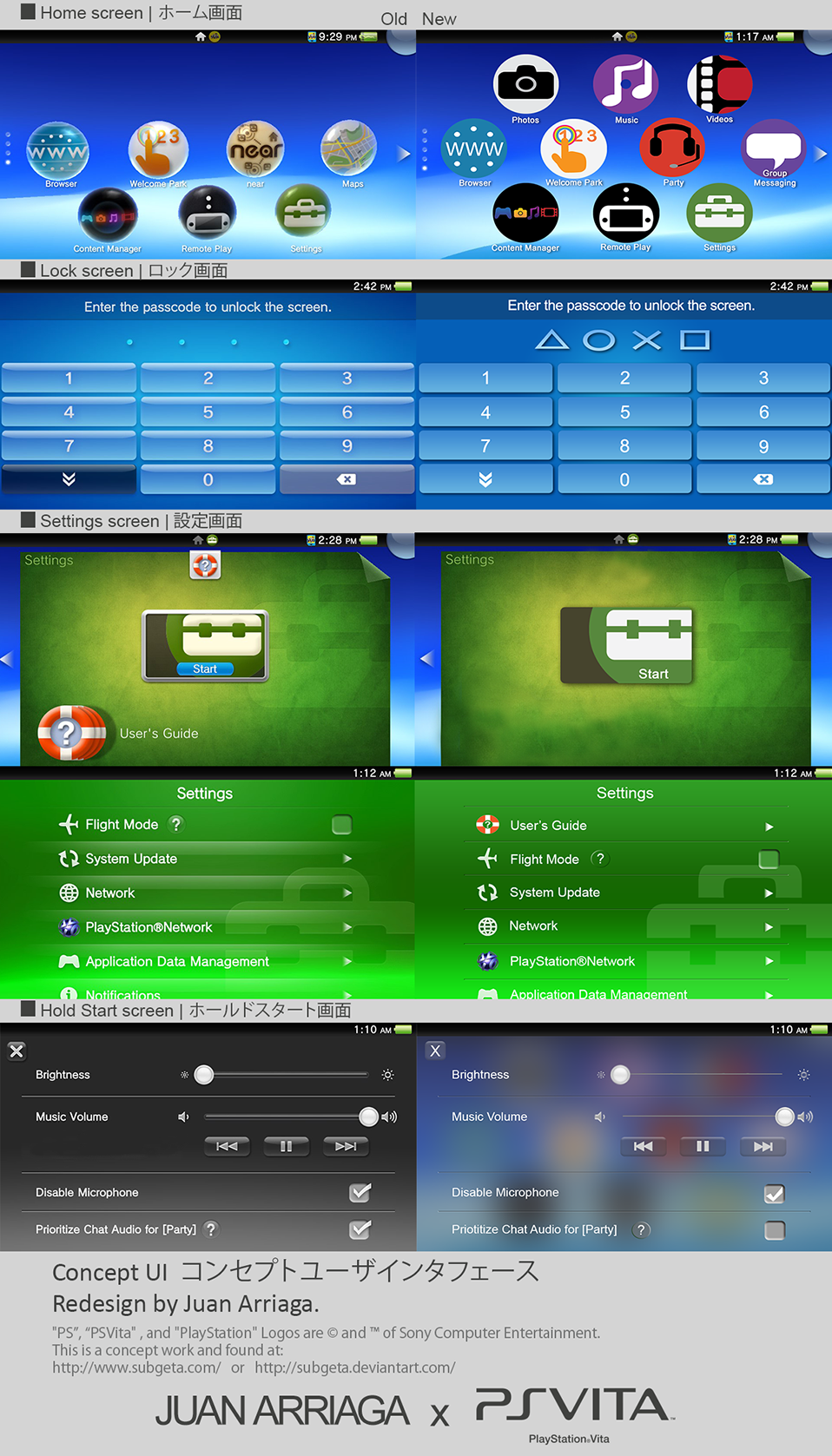 PSVita UI Concept